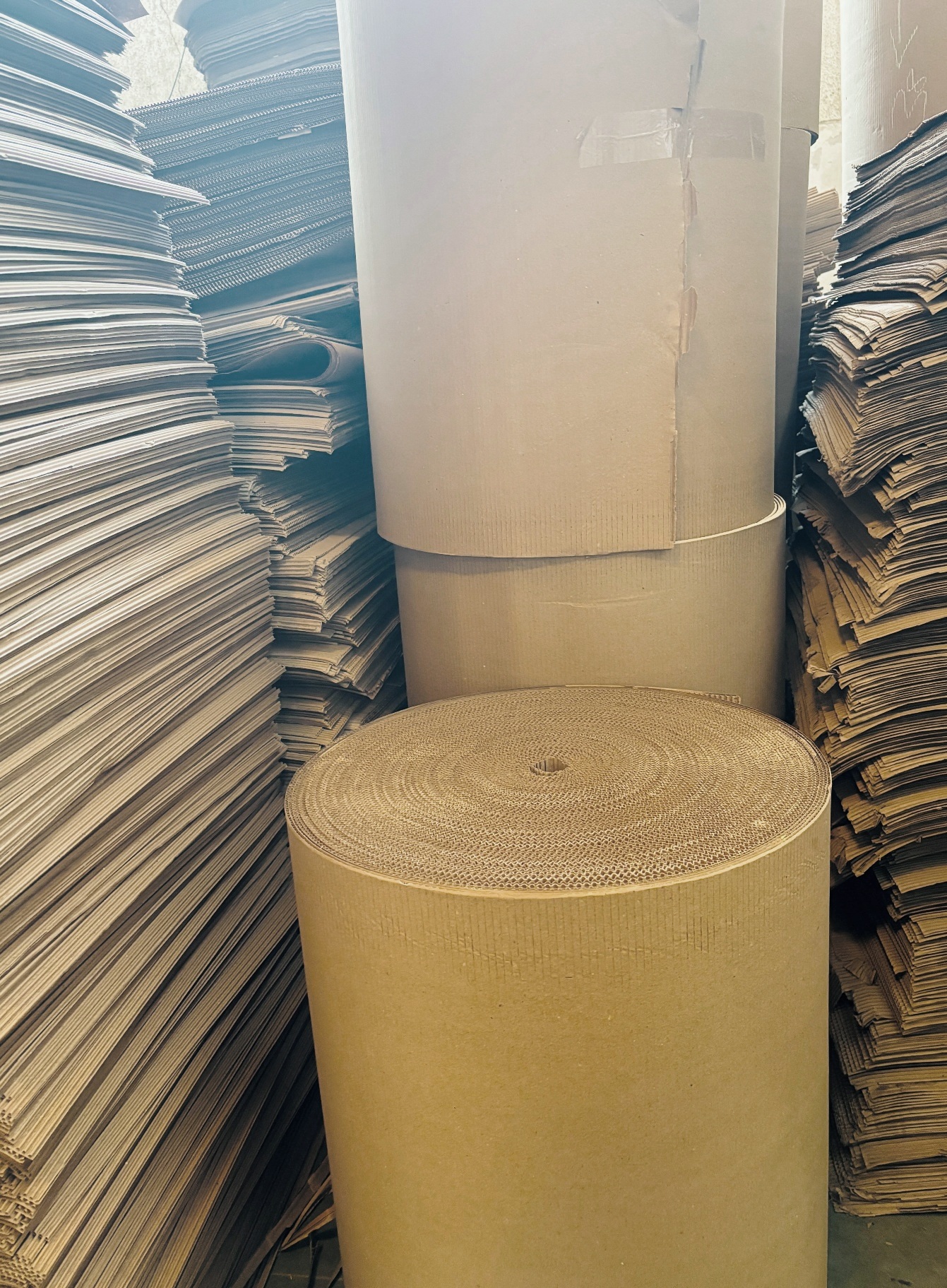 Rolls and sheets of kraft paper